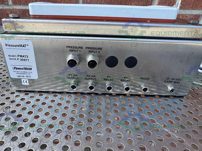 Used PendoTech PMAT2 PressureMAT Monitor, Transmitter, And Alarm w/ Enclosure