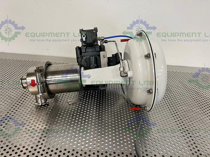 Used Fisher Baumann 84161SA Sanitary Control Valve CV17 w/ Fisher Valve Positioner