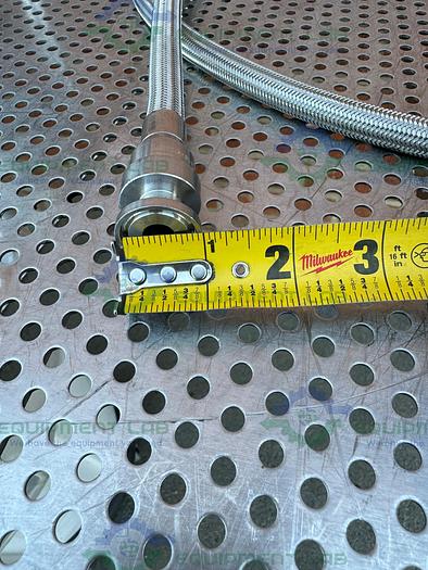 Used Stainless Steel 142mm High Press Membrane Disc Filter Housing w/ Valve and Hose