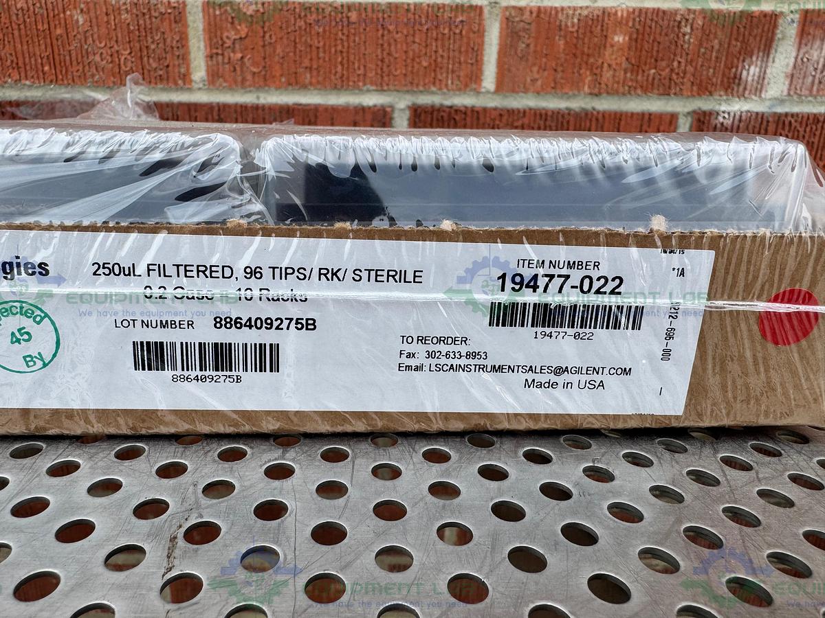 17 Racks - Agilent  19477-022 Filtered Pipette Tips 250uL Compatible w Bravo 96LT