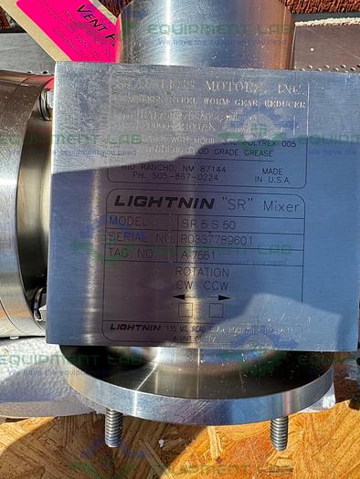 Stainless Motors SA2C02N04B5T Washdown Duty Motor w/ Lightnin SR Mixer 0.5 HP