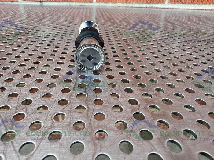 Used Lot of 2 - Fluid Line In Line Diaphragm Valve w/ 1/4 " Sanitary Fitting