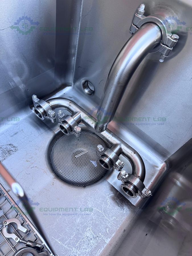 Used Sani Matic Stainless Steel 350 Liter COP System Parts Washer Skid