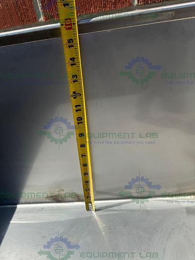 Used Unbranded Stainless Steel Weighing Bucket 32" x 16" x 24", 45 Gallon