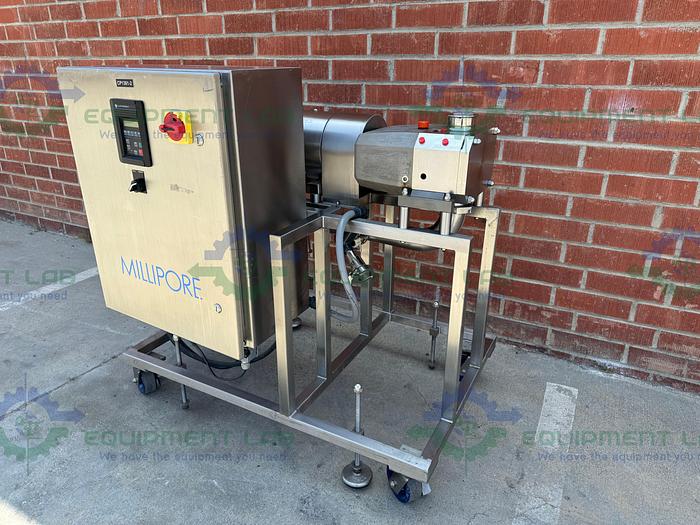 Used Viking S3M Bi Rotor Rotary Lobe Pump w/ 10 HP Motor, Millipore Controller