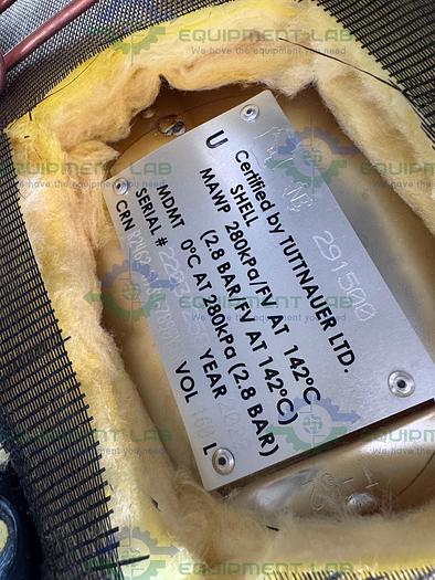 Used Tuttnauer 5075 EL CPVGP-B/L Side Load Steam Sterilizer w/ Cooling Coil MFG 2022