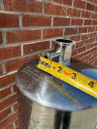 Used Millipore Stainless Steel Cartridge Filter Housing 8" Diameter x 31" Height