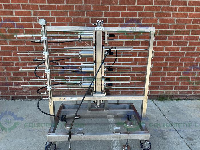 Used Millipore  Stainless Steel Pellicon 2 Cassette Filter Holder Stack of 8