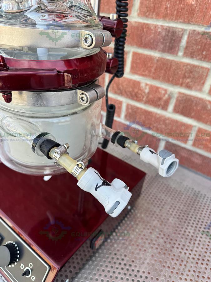 Used Powder System Limited GFD Glass Nutsche Filter Dryer 2L w/Servo Drive, Impeller