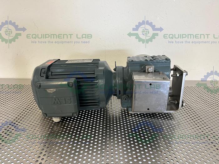 Used SEW EuroDrive  SA47DRE90L4/TF Gear Motor 3 HP, 1745/189 r/min