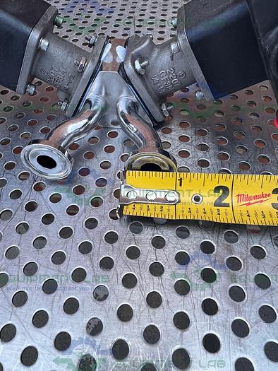 Used 2 ITT Advantage 3 Way Stainless Steel Diaphragm Valves w/ Valve Positioner