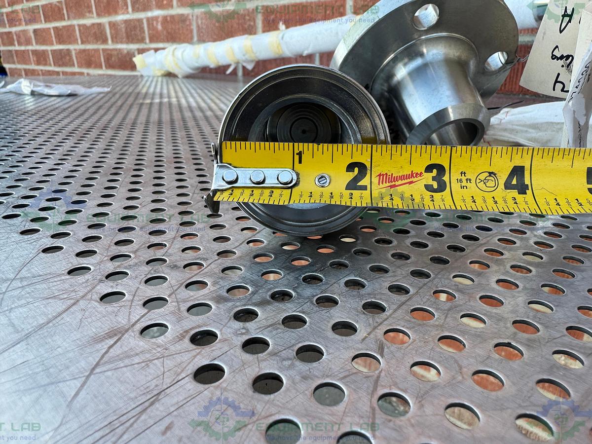 SPX Stainless Steel Mixing Tank Impeller 100" x 14" x 1.5" w/ Flange Fitting