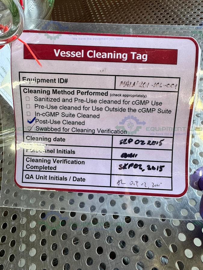 Used Chemglass 10 Liter Jacketed Process Reaction Vessel