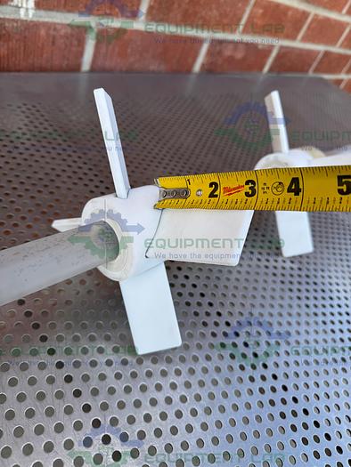 Used Chemglass Impellers w/ Glass Stirrer Shaft 30mm , For 100 L Chemglass Reactor 60"