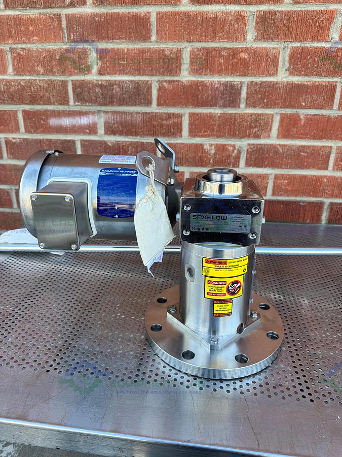 Lightnin / SPX SR3S50 Reactor Mixer 11" Flange Fitting w/ .5 HP Motor, Impeller