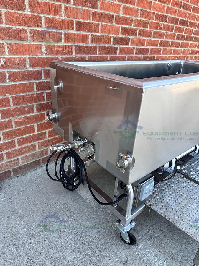 Used Sani Matic Stainless Steel 400 L COP System Parts Washer Skid w/ Heating, Pump