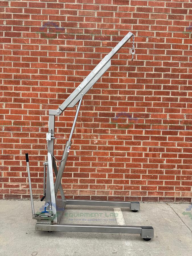 Used Ruger HP1000 SS Portable Floor Crane 1000 LBS Capacity Overall Width 31.5"
