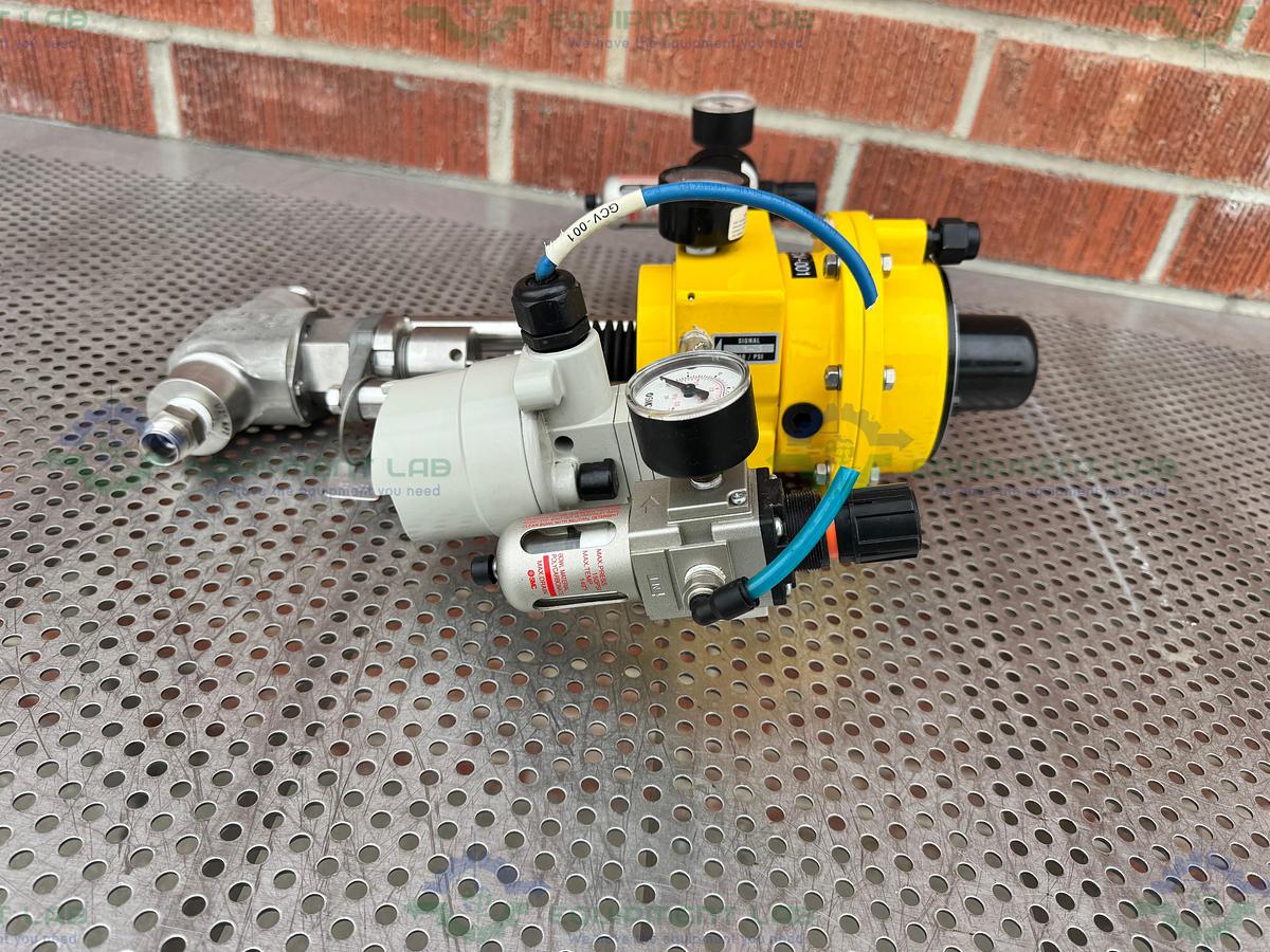 Used Kammer Valves 185037 Pneumatic Valve w/ ABB TEIP 11 I/P-Umformer/Converter