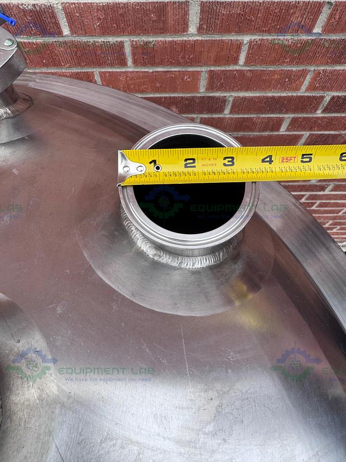 Used Feldmeier 1000 Liter SS Jacketed Reactor 50 FV PSI w/ VFD, 0.5 HP Bottom Mixer