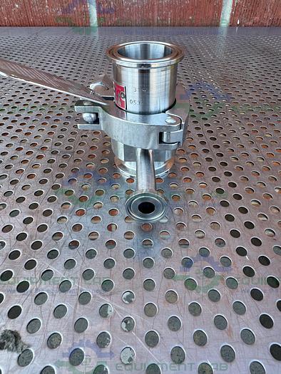 Used BS&B GR-C Safety Head 1 1/2" Fitting w/ 45 PSIG Rupture Disc, 1/2" Tee Fitting