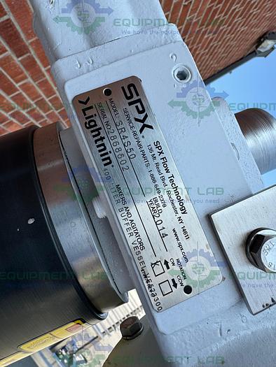 Used Allegheny 400 Liter Stainless Steel Jacketed Reactor 45 PSI w/ 5 HP Top Mixer