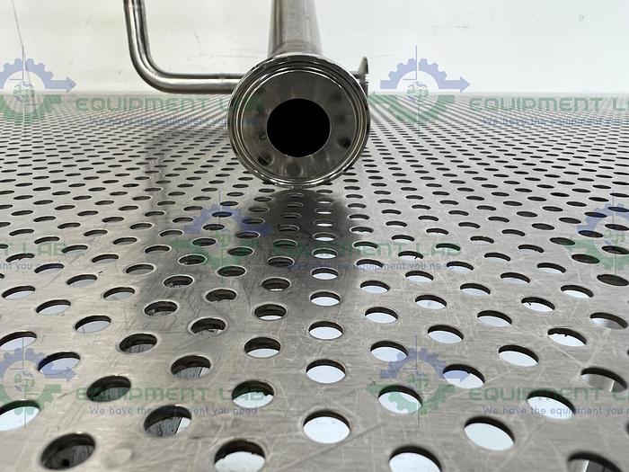 Used 2 ITT Pure-Flo A208 Diaphragm Valves 90PSI w/ 3/4" and 1" Sanitary Fittings