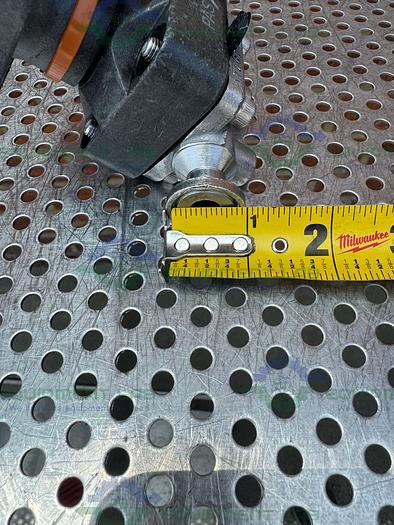 Used ITT / Grinnell 316L Stainless Steel Diaphragm Valve w/ 1/2" Sanitary Fitting