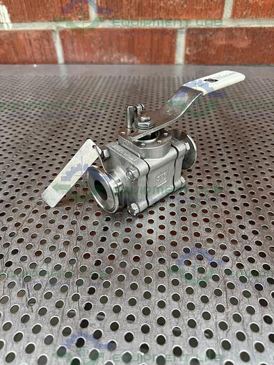 Used SVF -F. C. I. SB76666ATTR Ball Valve 1500 PSI w/ 1" Sanitary Fitting
