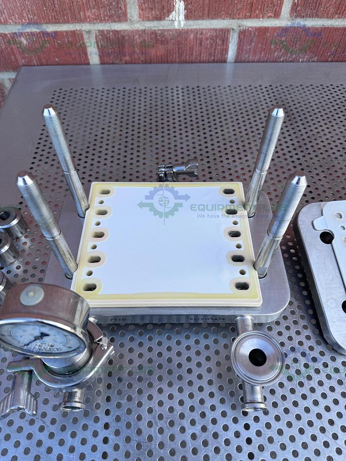 Used Millipore Stainless Steel Pellicon Filter Holder w/ GW Kent Gauge