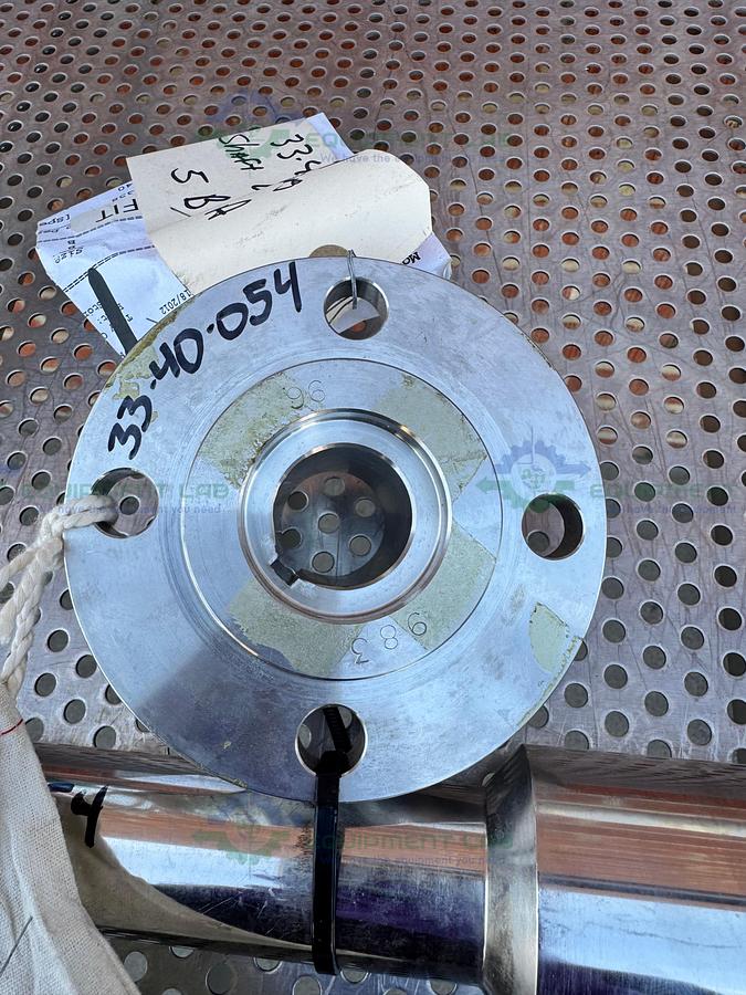 SPX Stainless Steel Mixing Tank Impeller 100" x 14" x 1.5" w/ Flange Fitting