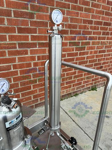 Used Allegheny  Stainless Steel Double Cartridge Filter Housing Skid  8" and 4"