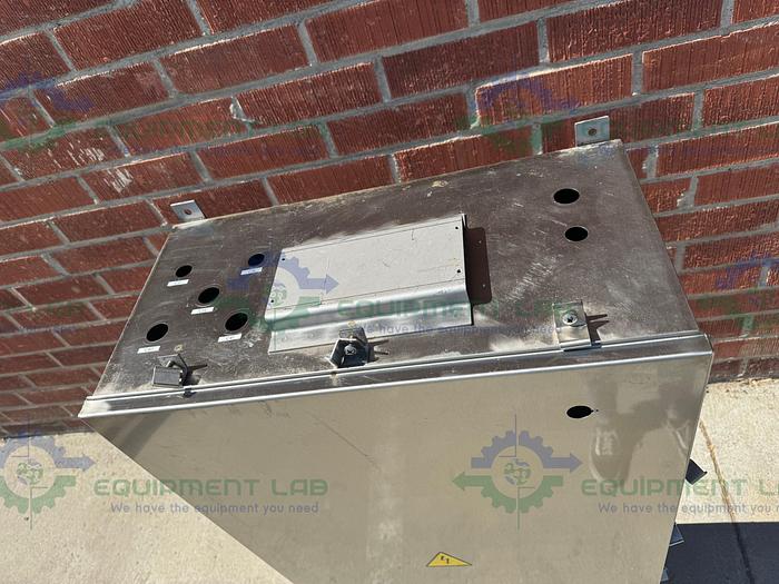 Used Unbranded Stainless Steel Industrial Control Panel Enclosure 12.5" x 24" x 50"