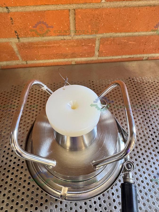 Used Ancorp VSCI-800-QF25 In Line Liquid Nitrogen Cold Trap 0.8 L w/ QF25 Fitting