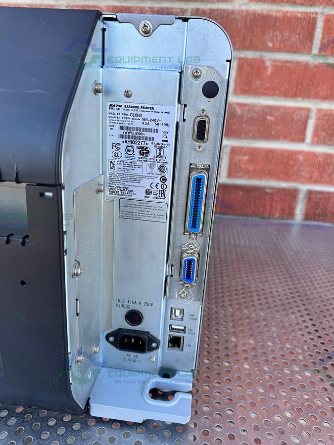 Used Sato CL6NX Thermal Barcode Label Printer 100-240V, 50-60 Hz