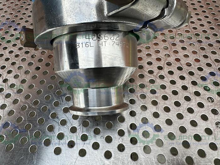 Used Pick Heaters  Stainless Steel Check Valve w/ 1.5" Sanitary Fitting
