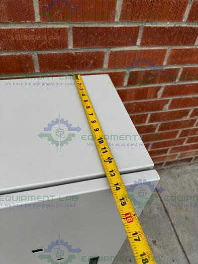 Used Unbarnded Metal Enclosure 19.5" x 14" x 48" w/ 1 Top Shelf, Key