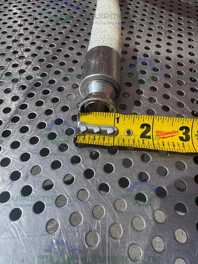 Used Sani Tech  STHT-W-0750 96" Silicone Hose w/ 3/4" Sanitary Fitting