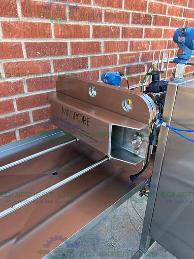 Used Millipore MPODPILOT CP2EA8875 Filter Press Skid w/ E & H Promass P Flowmeter