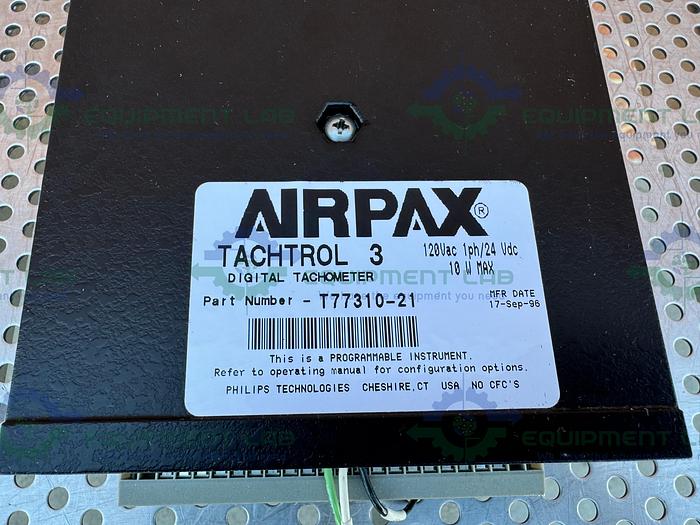 Used Airpax  T77310-21 Tachtrol 3 Digital Tachometer 120 VAC, 1 PH/24VDC