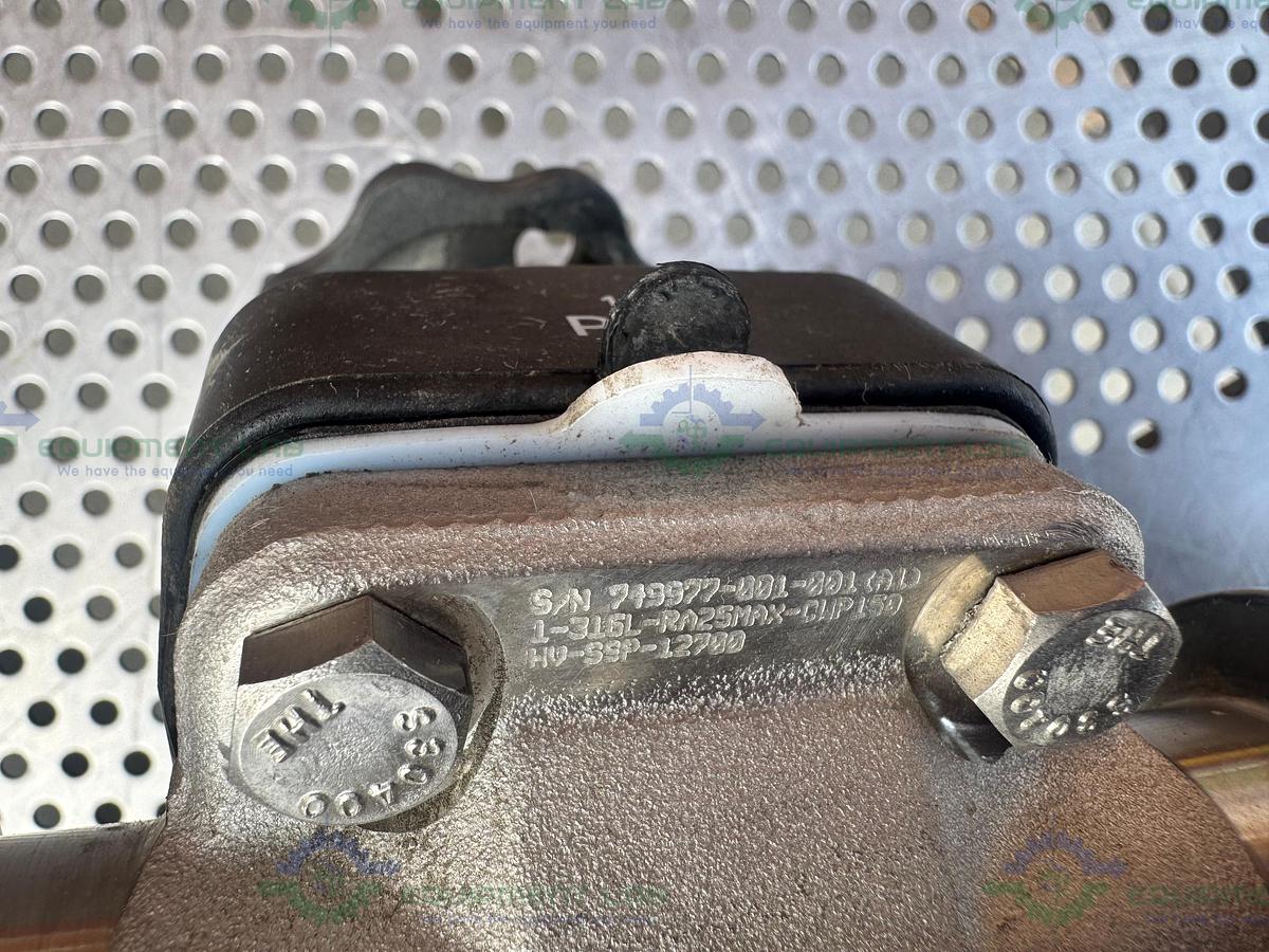 Used 2- ITT Pure Flo RA25MAX Diaphragm Valve w/ 1" to 3/4" Sanitary Fitting