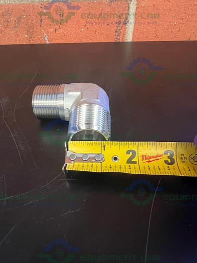 Brennan 5500-16-16-SS 1" Male Pipe Rigid x 1" in Male Pipe Rigid 90° Elbow