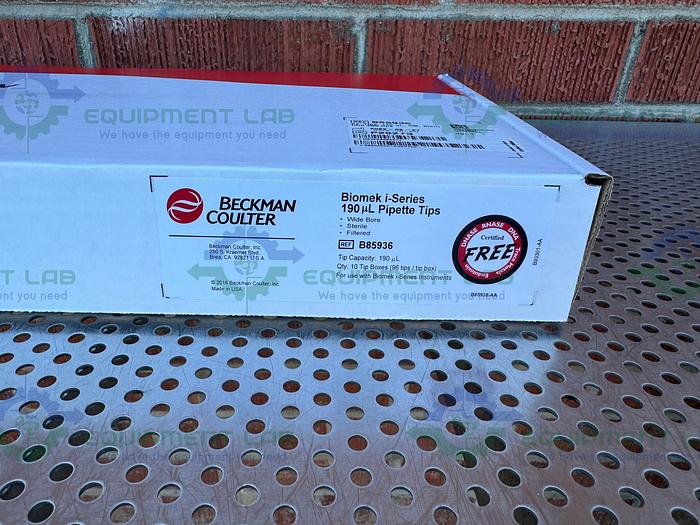 Beckman  B85936 Biomek i-Series Pipette Tips 190µL Sterile Filtered Wide Bore