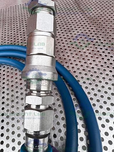 Used Swagelok  152" Chiller Hose w/ Swagelok Stainless Steel Push On 1/2" Hose Adapter