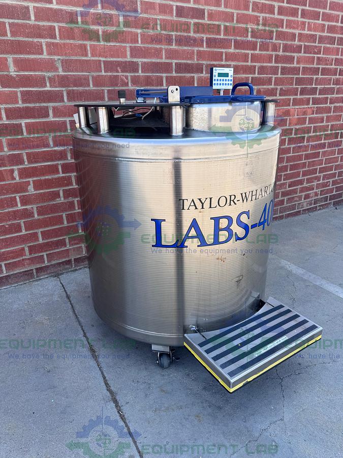 Used Taylor Wharton LABS-40K Liquid Nitrogen Cryogenic Storage Tank