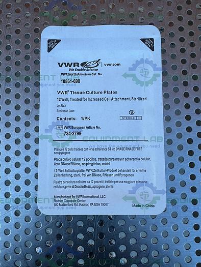 Case of 50 - VWR  10861-698 Tissue Culture Plates 12 Well, Sterilized