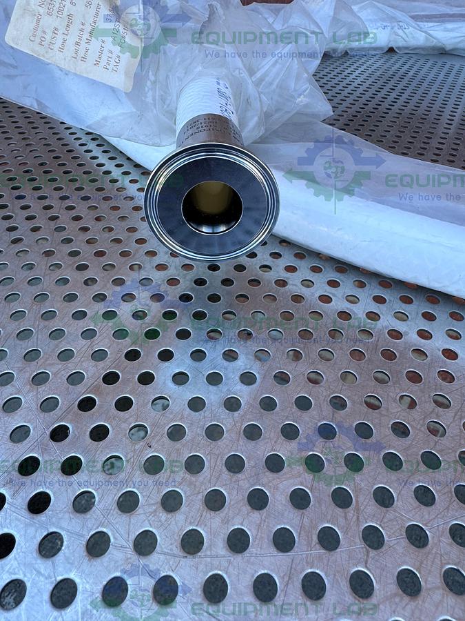 Sani Tech STHT-R-HD-0750 96" Silicone Hose w/ 1" Sanitary Fitting