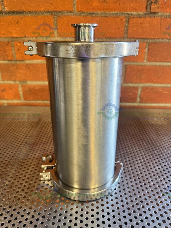 Used Stainless Steel 6.5" x 12" Column w/ 1 1/2" Sanitary Fitting Port