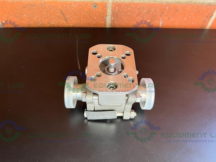Used PBM  S1HLE5X-D---34 Stainless Steel Ball Valve w/ 1" Sanitary Fitting