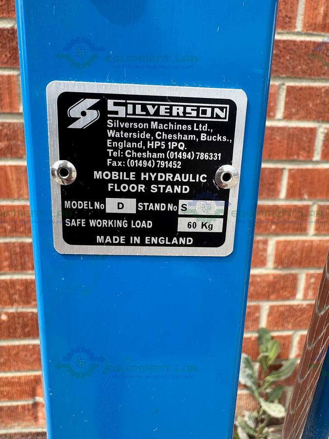 Used Silverson DX60 Homogenizer High Shear Batch Mixer w/  D Stand, 3 HP Motor