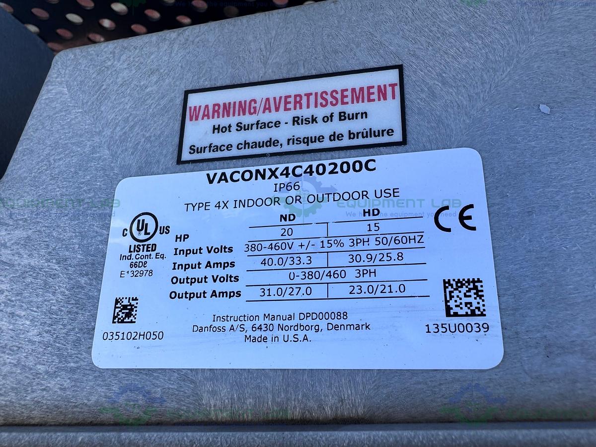 Used Vacon X4C40200C X - Series Variable Speed Frequency Drive 380 - 460V, 3 HP